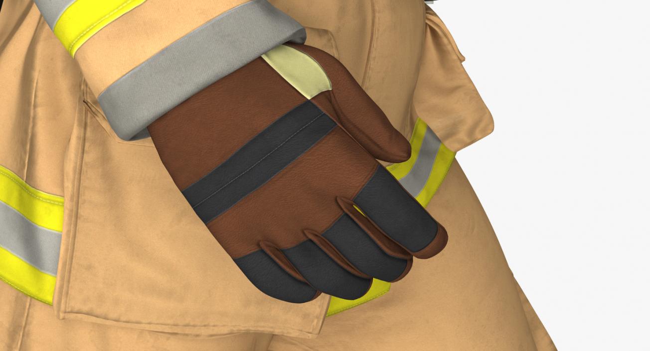 Firefighter Walking Pose 3D model