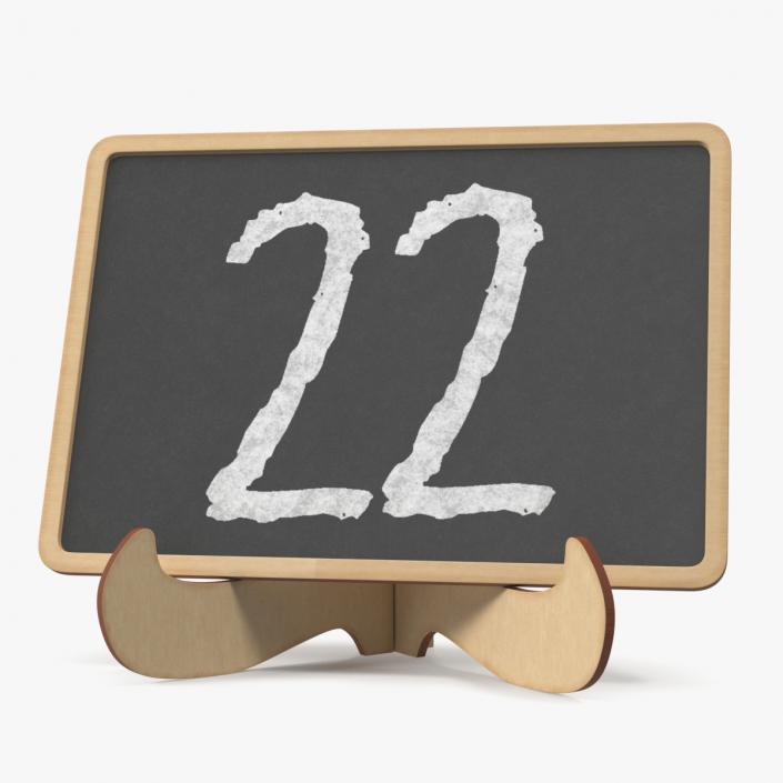 Small Plywood Chalkboard 3D model