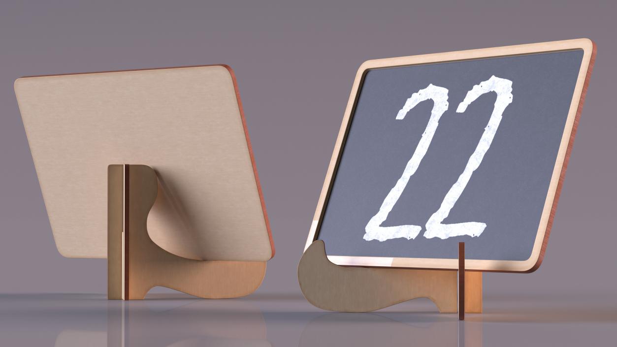 Small Plywood Chalkboard 3D model