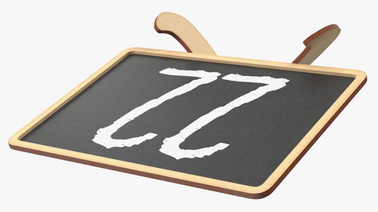 Small Plywood Chalkboard 3D model