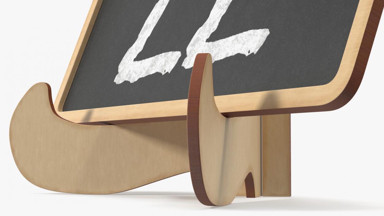 Small Plywood Chalkboard 3D model