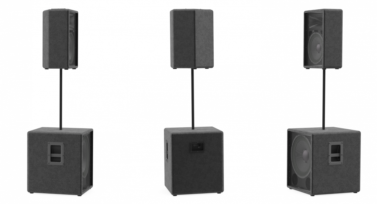 Passive Speakers Generic 3D model