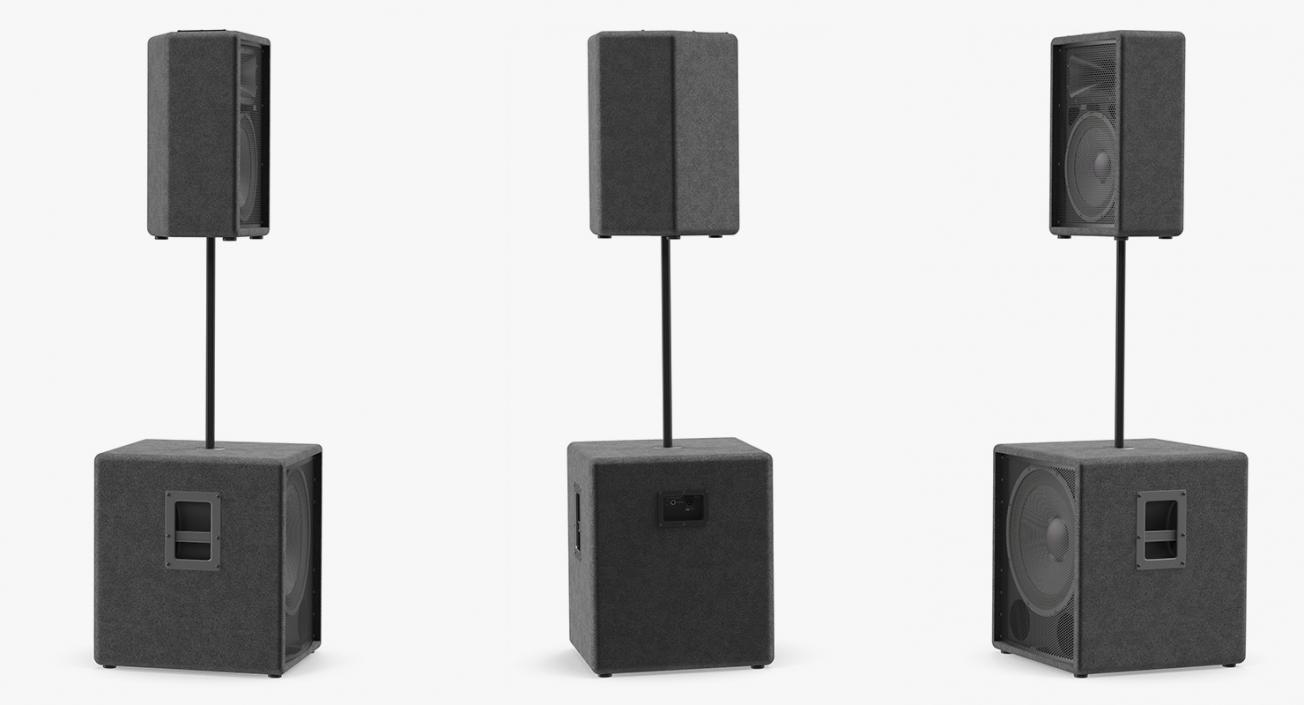 Passive Speakers Generic 3D model