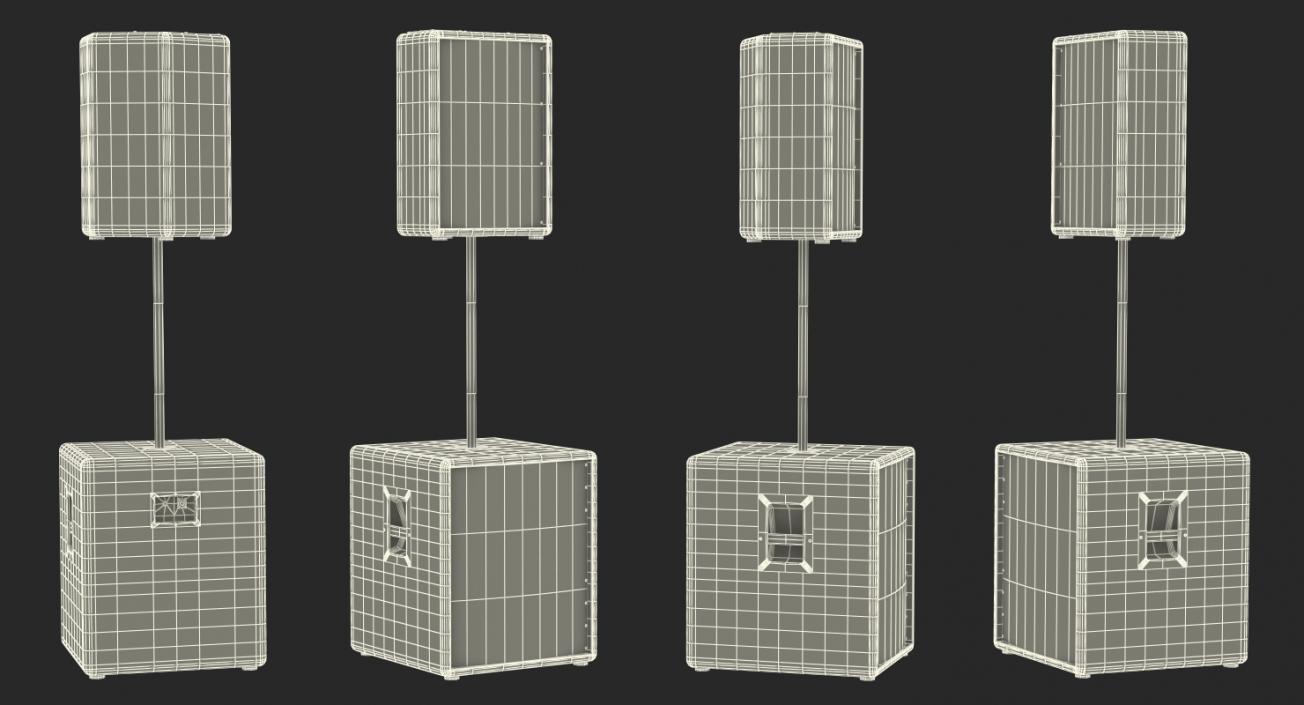 Passive Speakers Generic 3D model