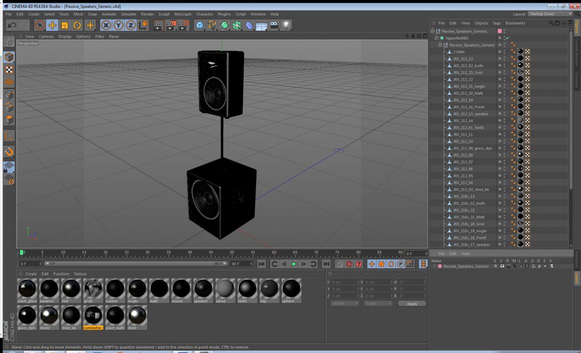 Passive Speakers Generic 3D model