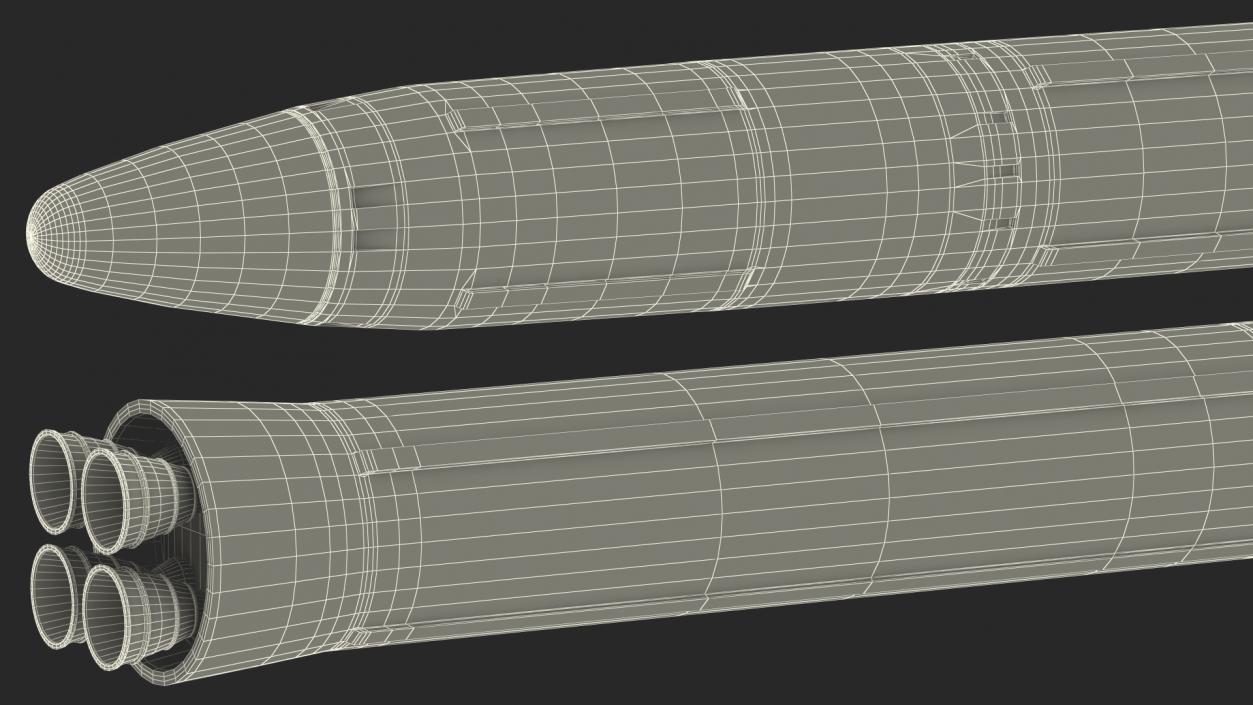 Intercontinental Ballistic Missile 3D model