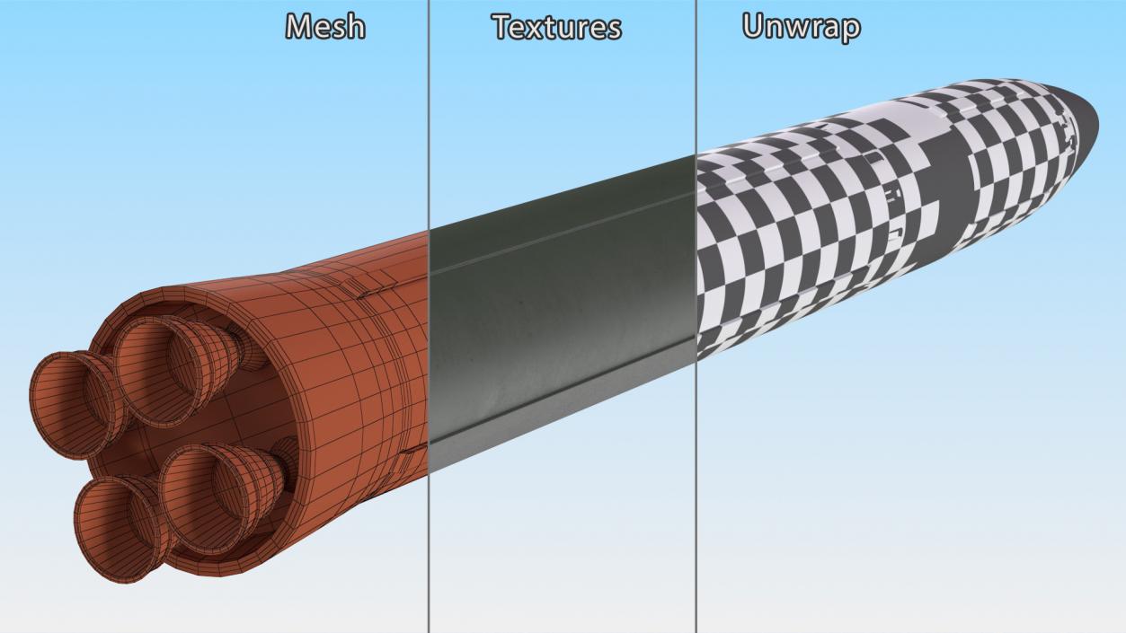 Intercontinental Ballistic Missile 3D model