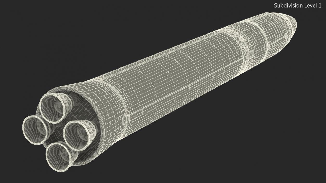 Intercontinental Ballistic Missile 3D model