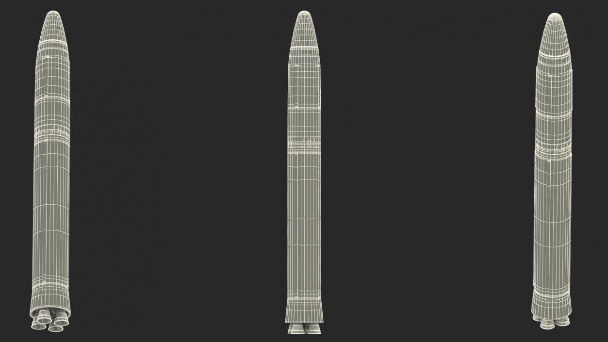 Intercontinental Ballistic Missile 3D model