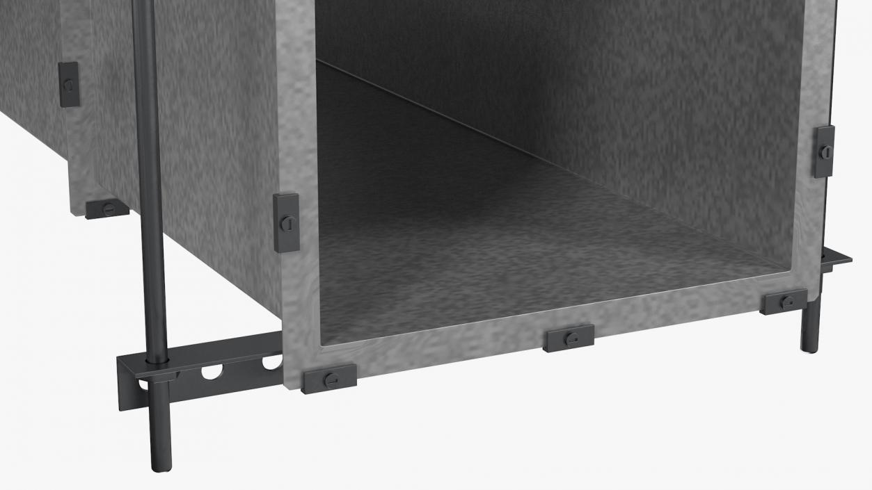 3D model Aluminium Square Air Duct