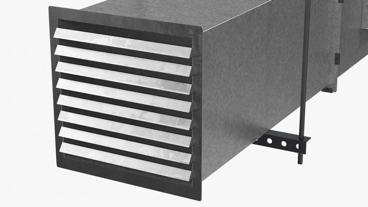 3D model Aluminium Square Air Duct