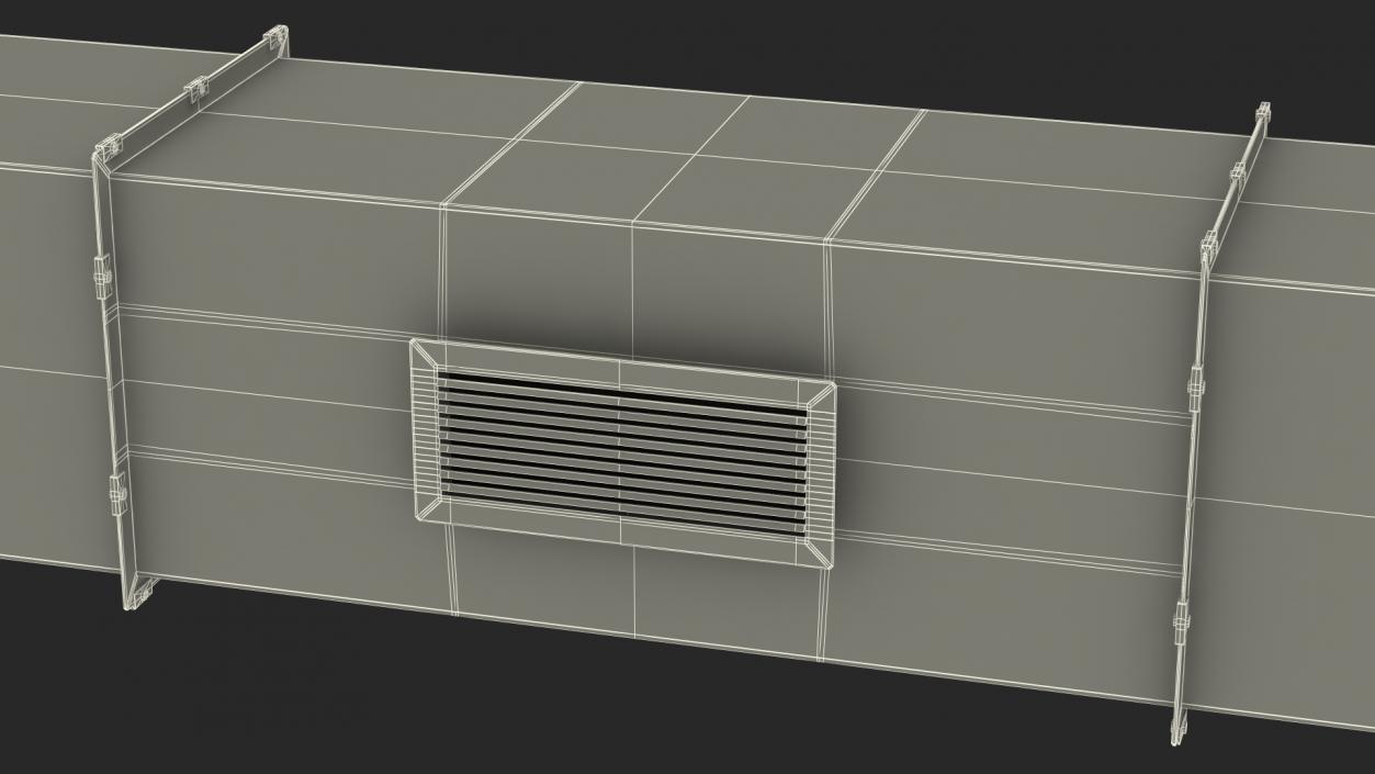 3D model Aluminium Square Air Duct