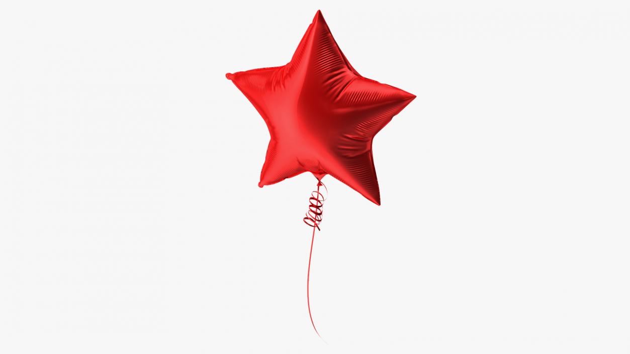 Star Shape Balloon Red 3D