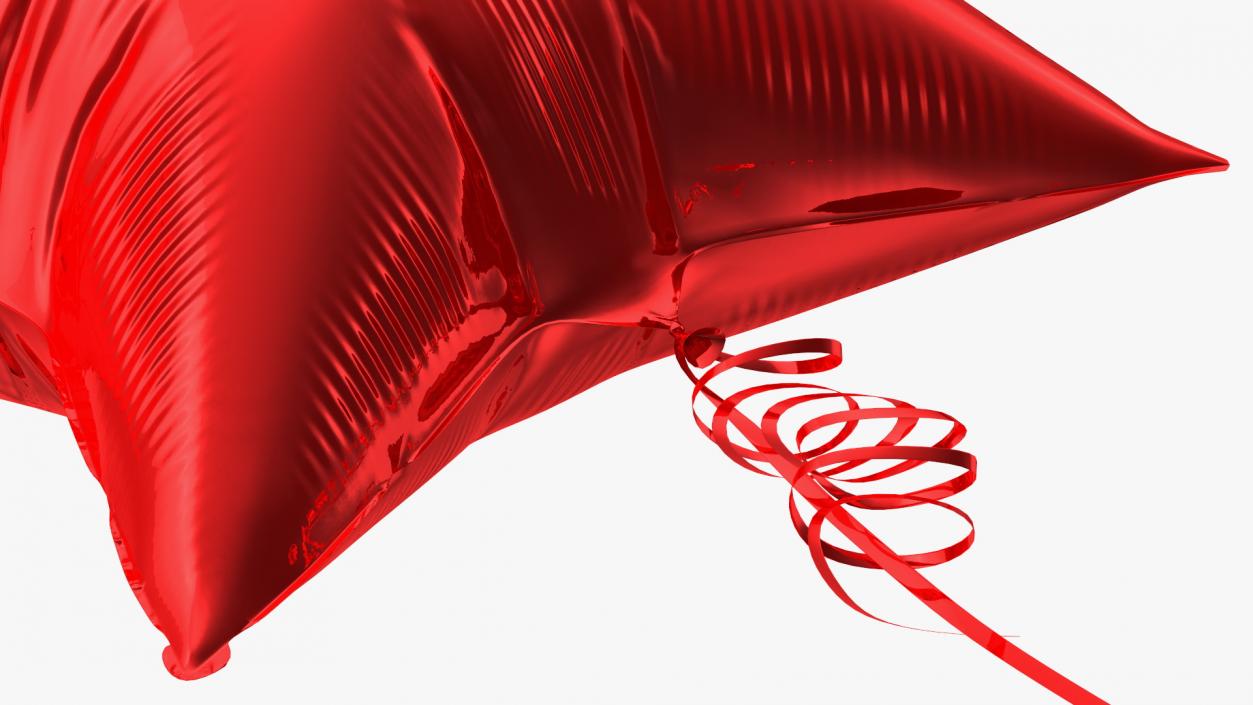 Star Shape Balloon Red 3D