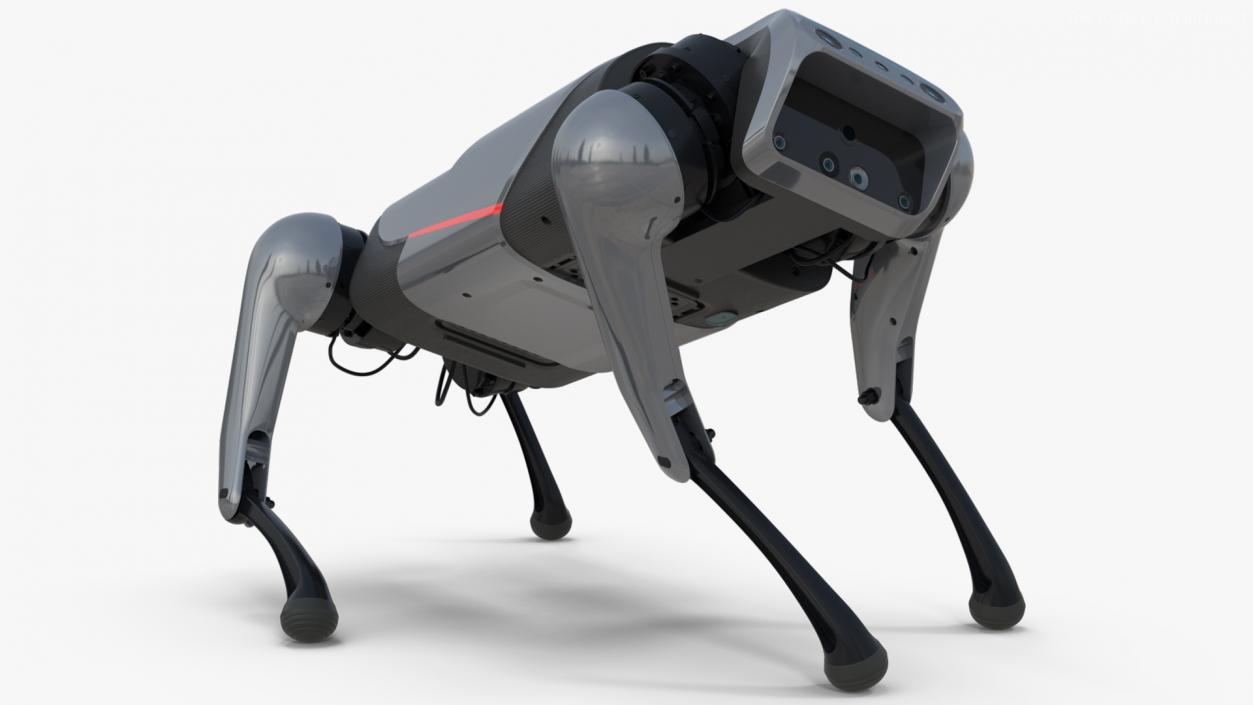 CyberDog Gray Rigged for Cinema 4D 3D model