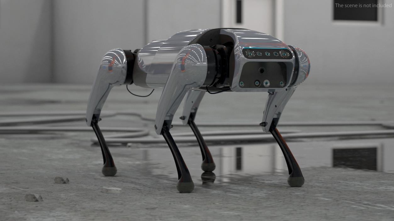 CyberDog Gray Rigged for Cinema 4D 3D model