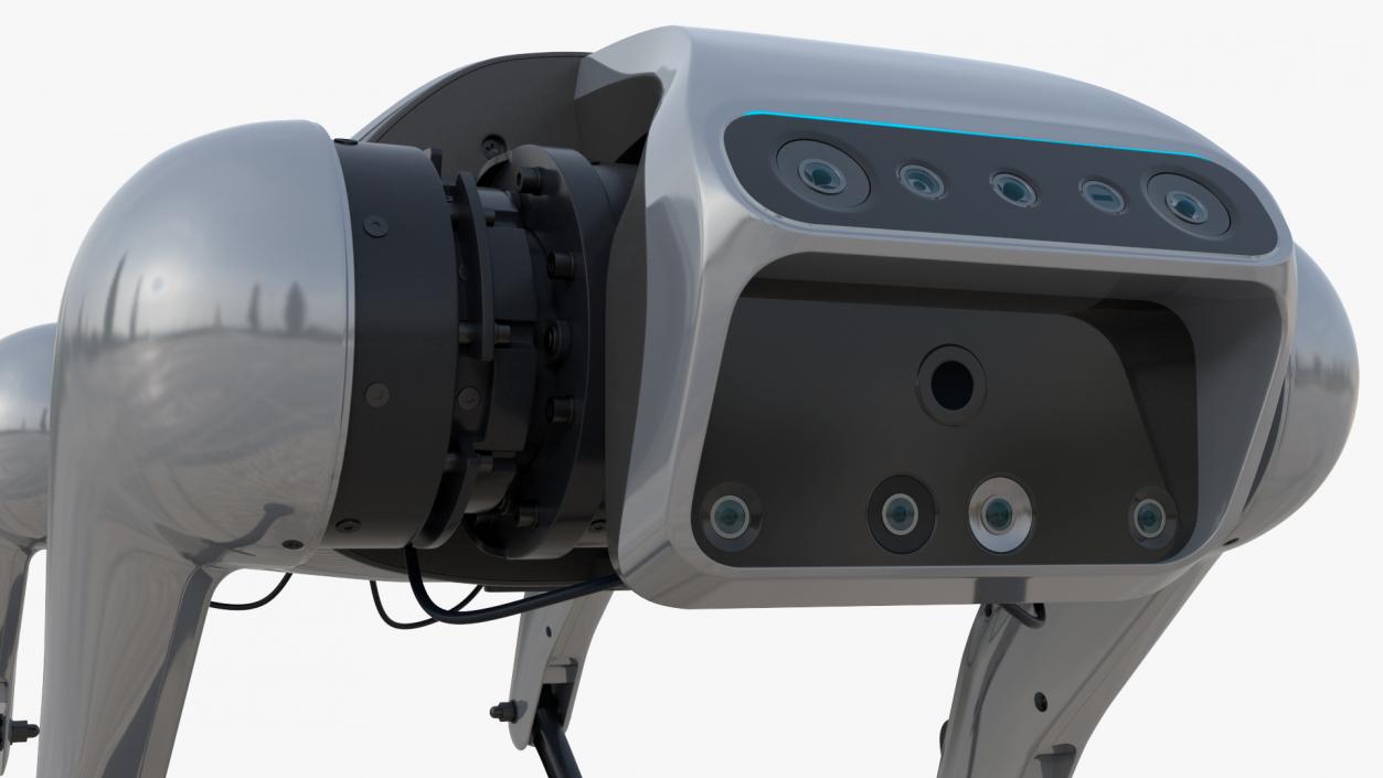 CyberDog Gray Rigged for Cinema 4D 3D model