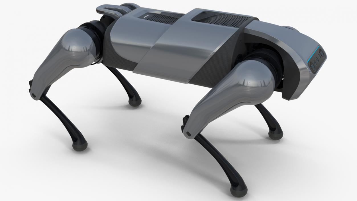 CyberDog Gray Rigged for Cinema 4D 3D model