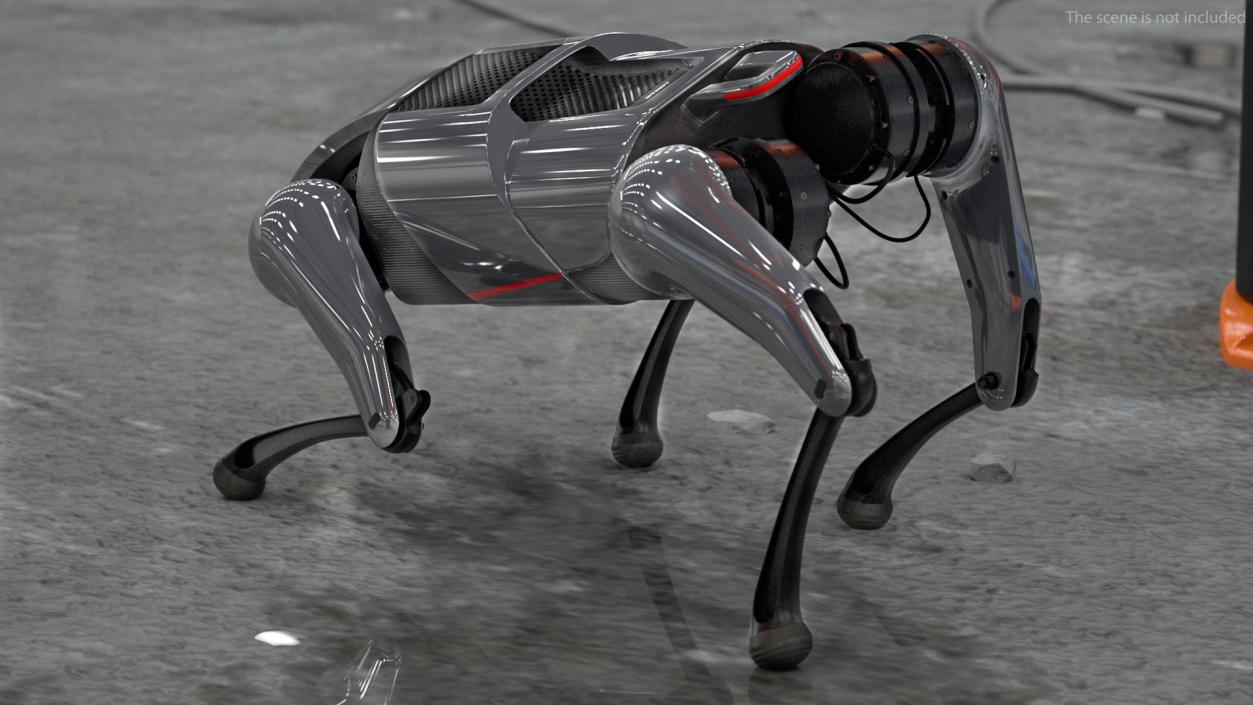 CyberDog Gray Rigged for Cinema 4D 3D model