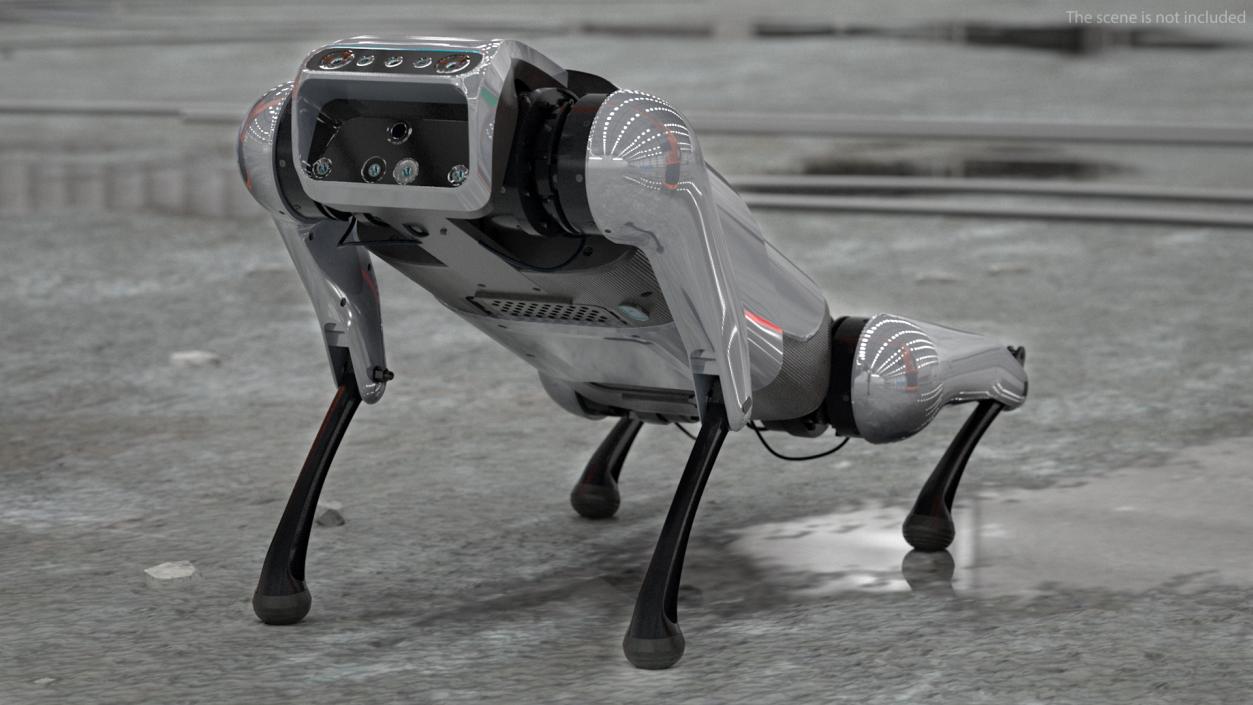 CyberDog Gray Rigged for Cinema 4D 3D model