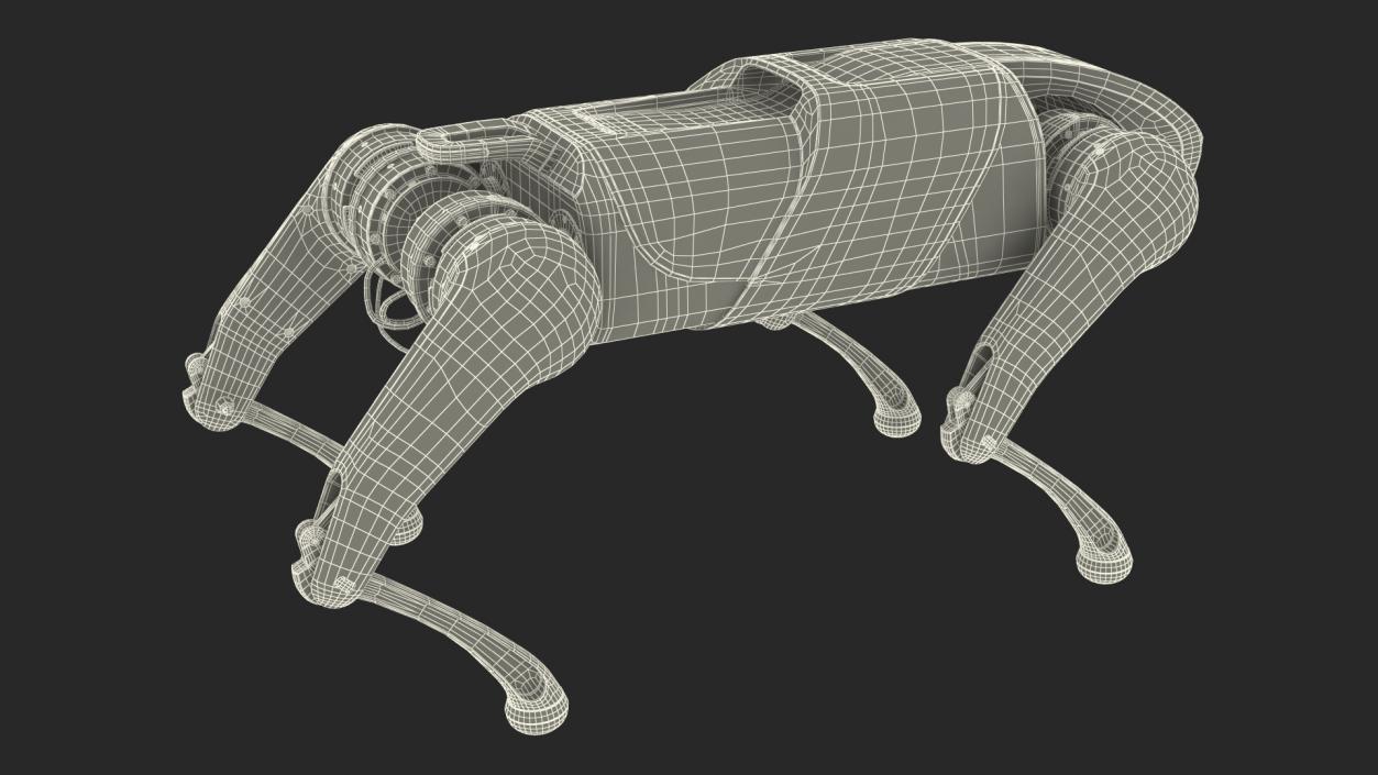 CyberDog Gray Rigged for Cinema 4D 3D model