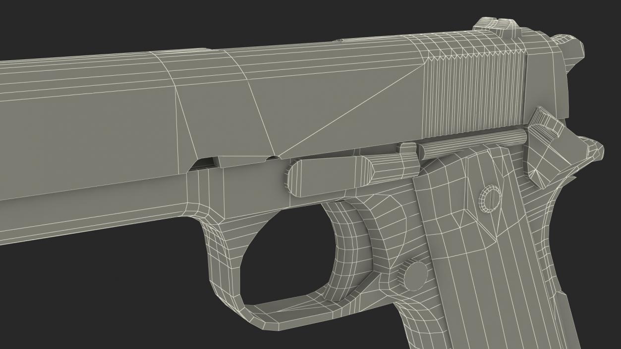 3D Colt 1911 Government AAA Game Weapon