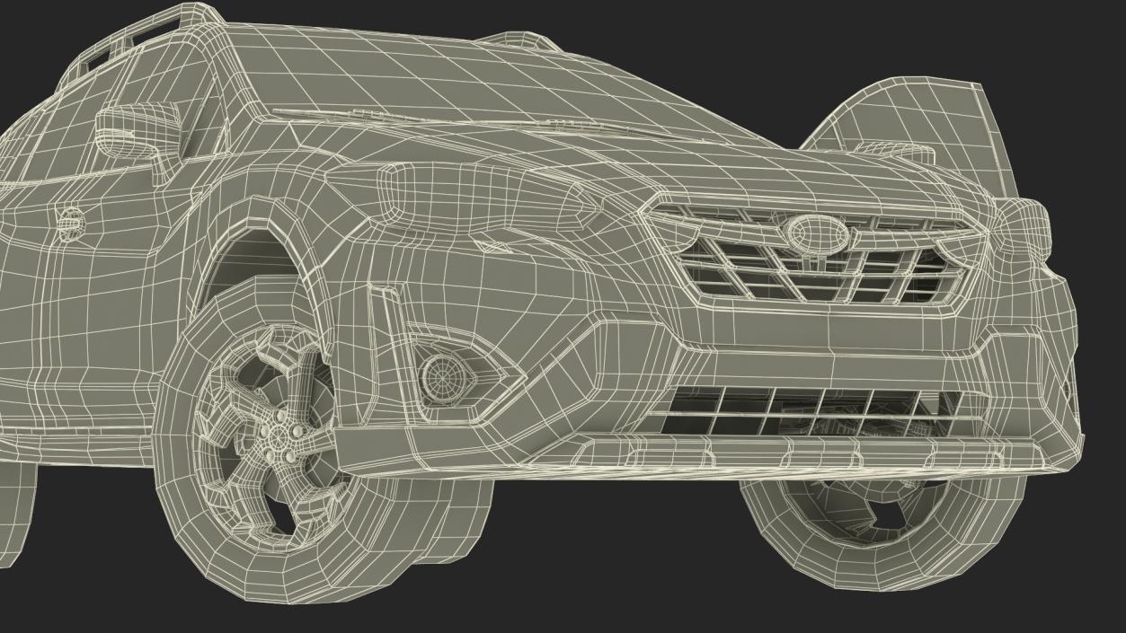 Subaru XV 2020 Hybrid CUV Black Rigged for Maya 3D