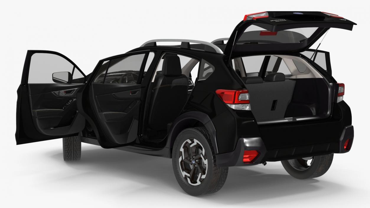 Subaru XV 2020 Hybrid CUV Black Rigged for Cinema 4D 3D