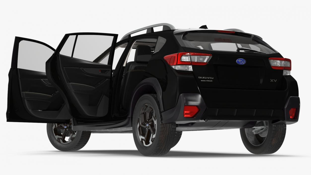 Subaru XV 2020 Hybrid CUV Black Rigged for Cinema 4D 3D