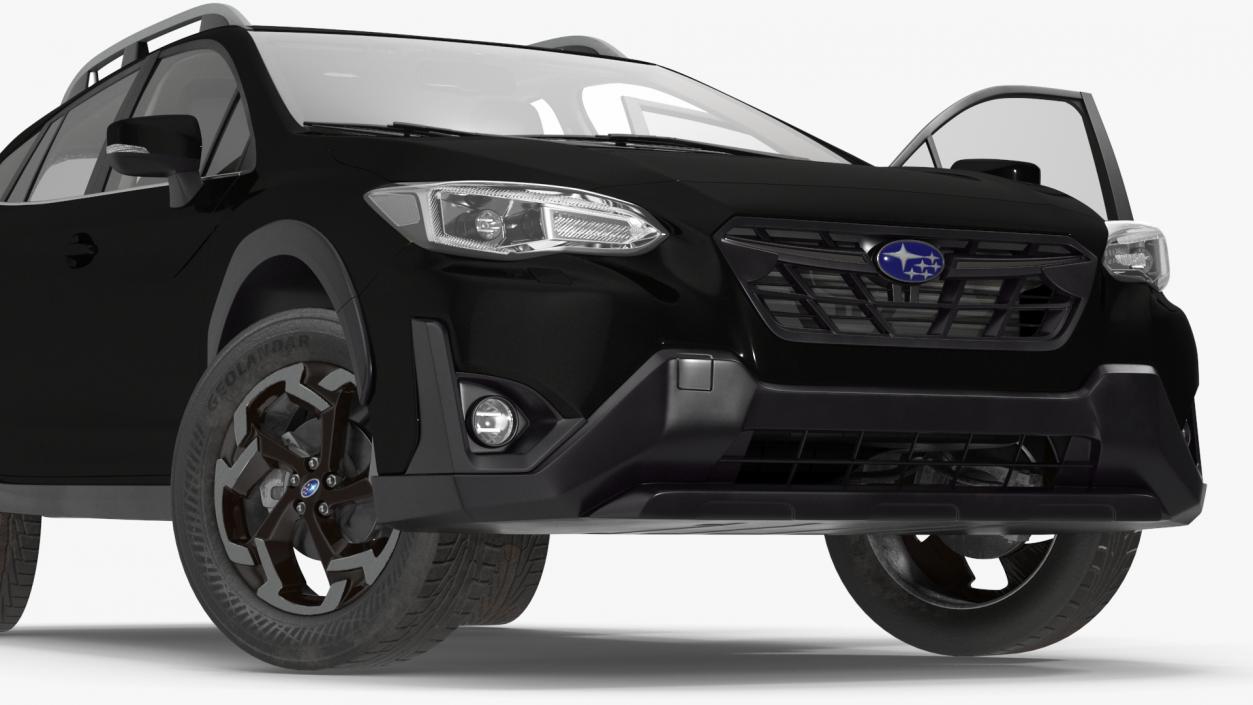 Subaru XV 2020 Hybrid CUV Black Rigged for Cinema 4D 3D