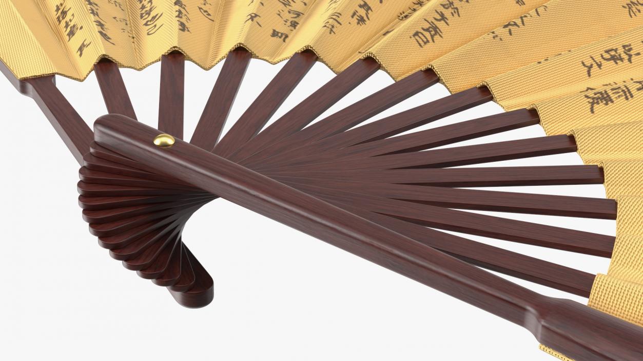 3D Traditional Chinese Fan model