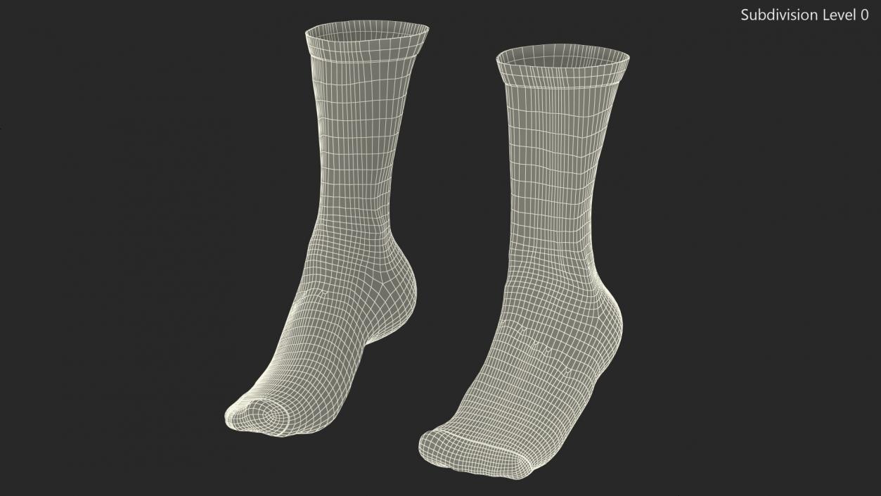 3D Long Socks Nike Blue on The Foot Standing Toes