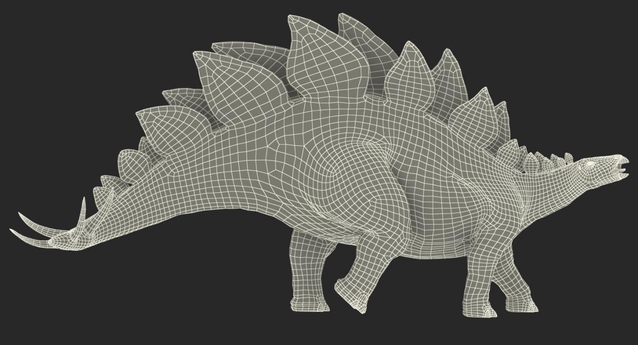 Stegosaurus Walking Pose 3D model