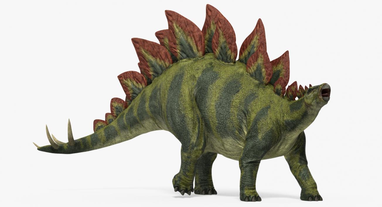 Stegosaurus Walking Pose 3D model