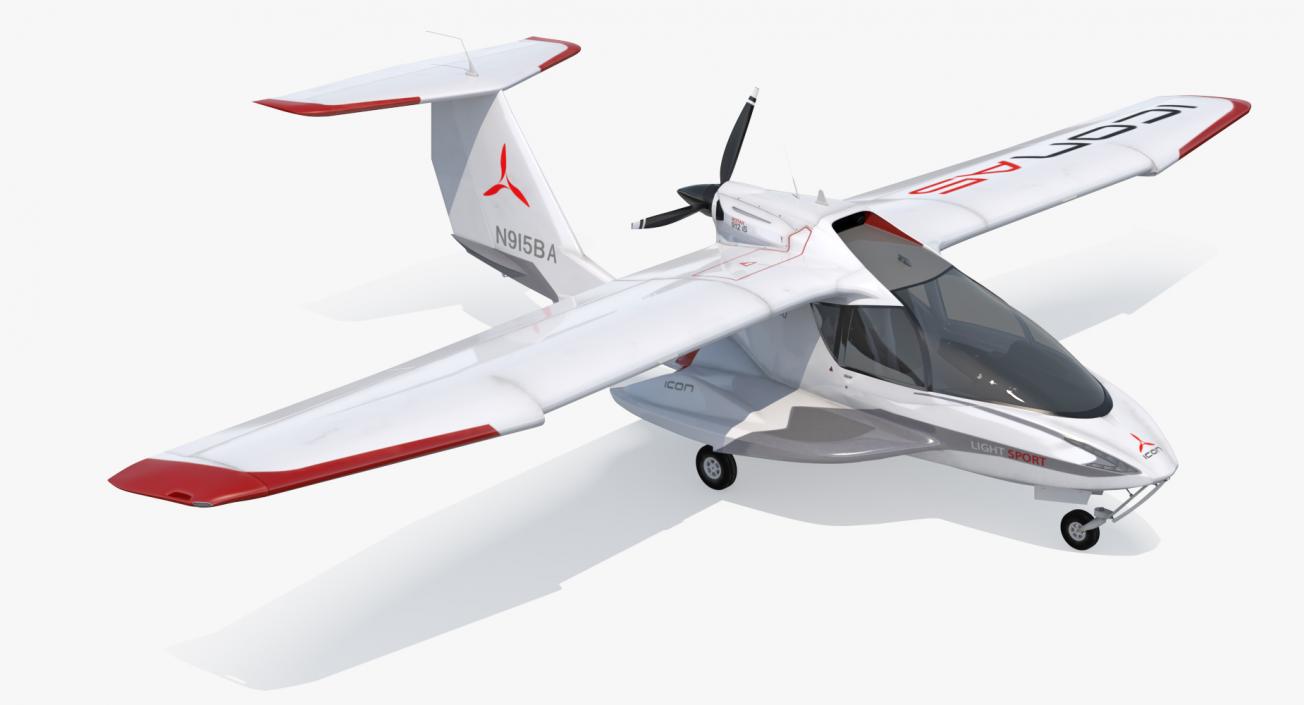 Amphibious Light Sport Aircraft Icon A5 3D model