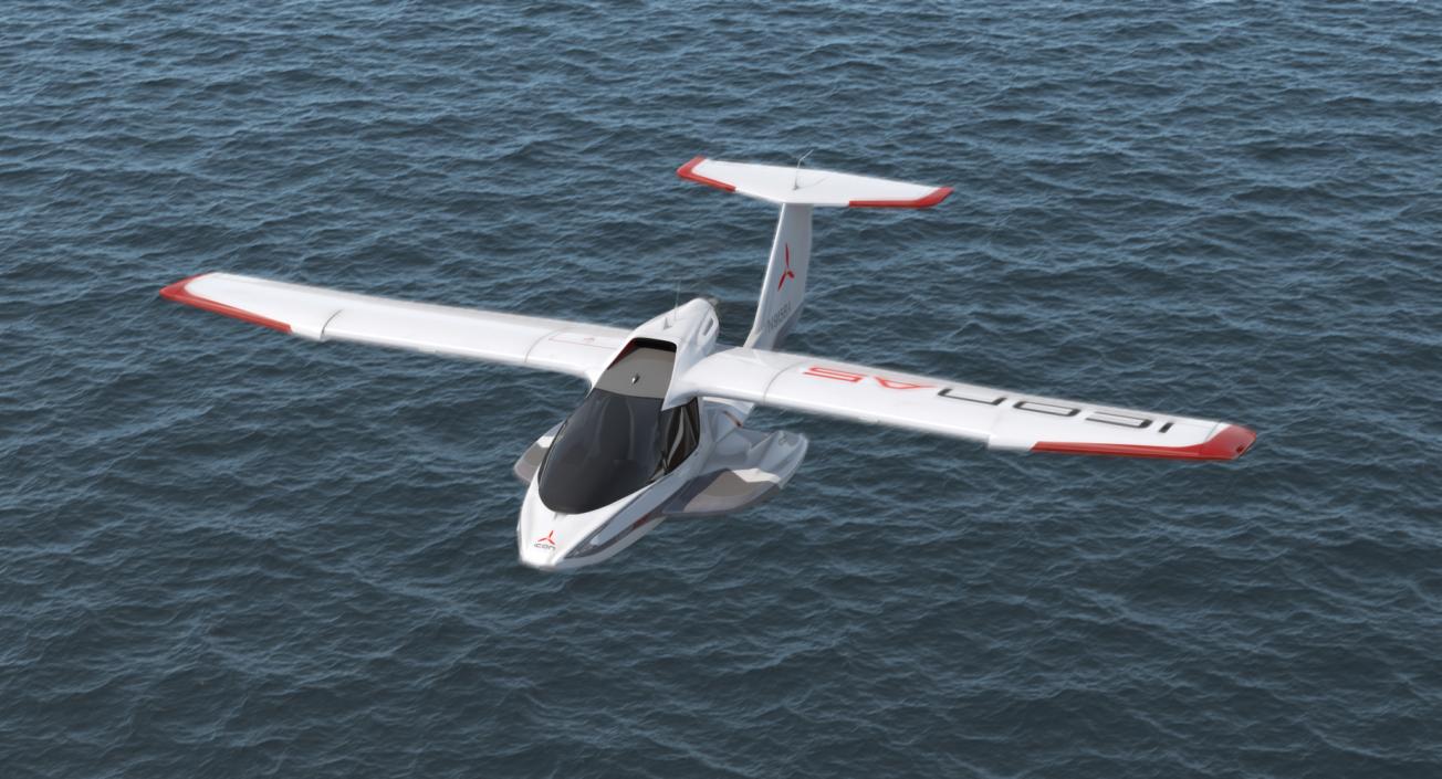 Amphibious Light Sport Aircraft Icon A5 3D model