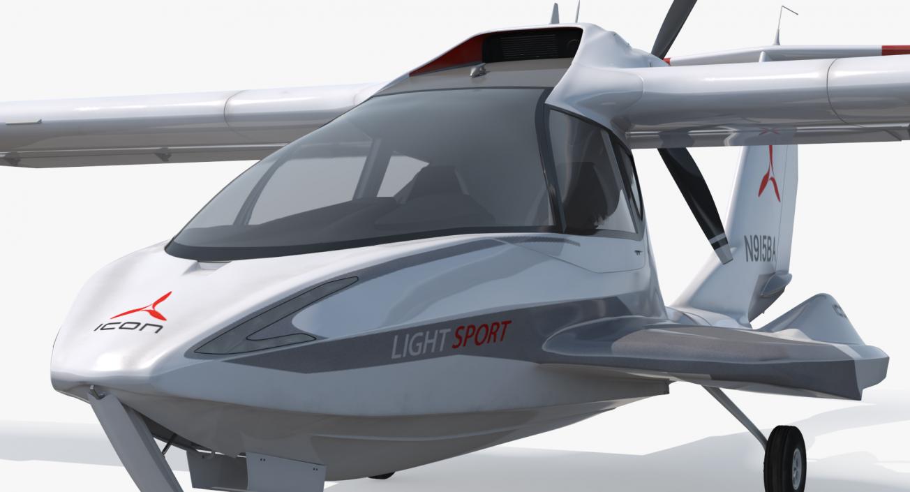 Amphibious Light Sport Aircraft Icon A5 3D model