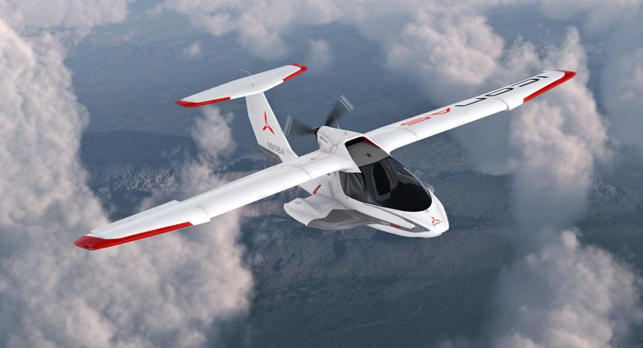 Amphibious Light Sport Aircraft Icon A5 3D model