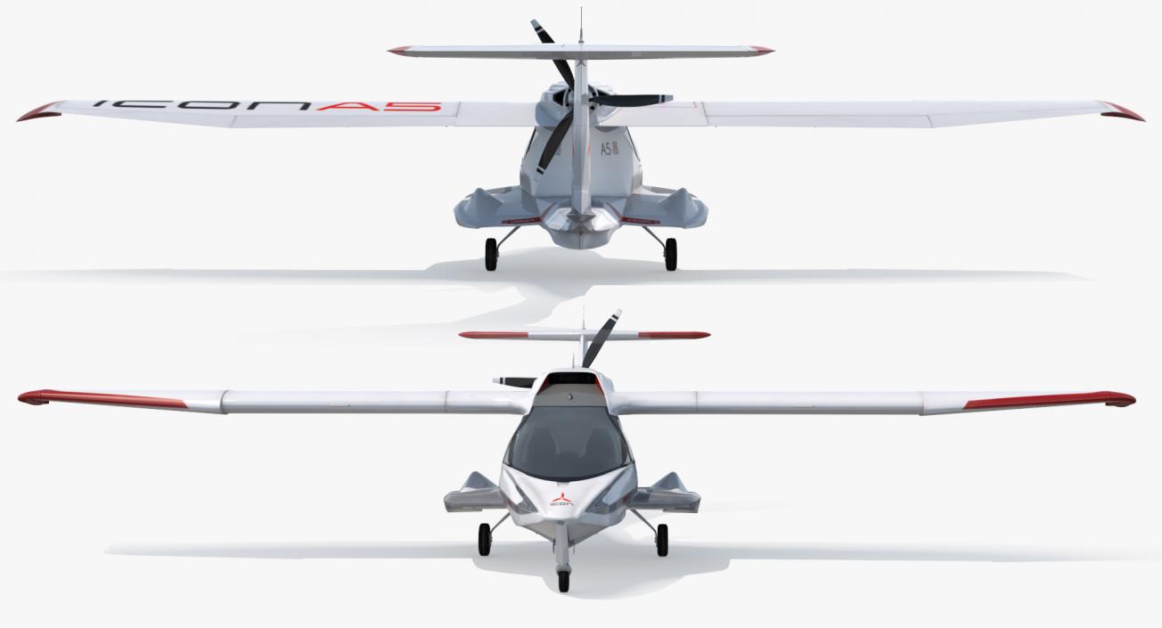 Amphibious Light Sport Aircraft Icon A5 3D model