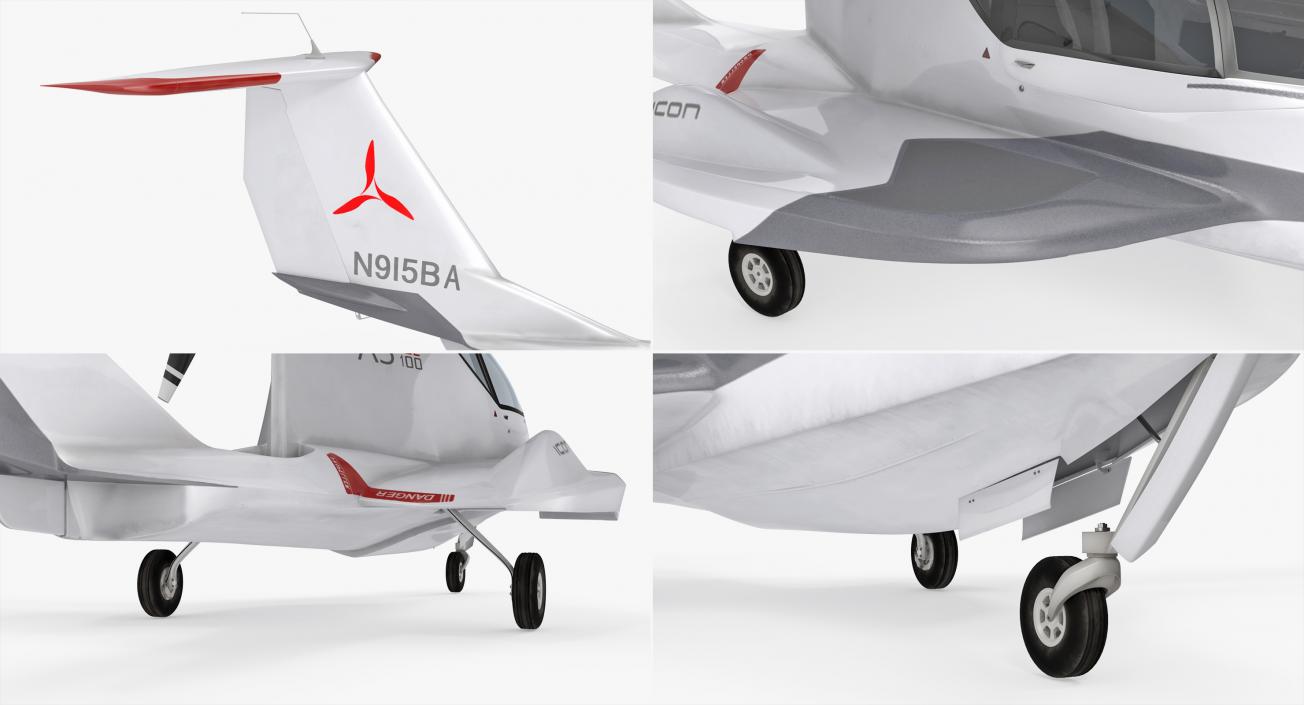 Amphibious Light Sport Aircraft Icon A5 3D model