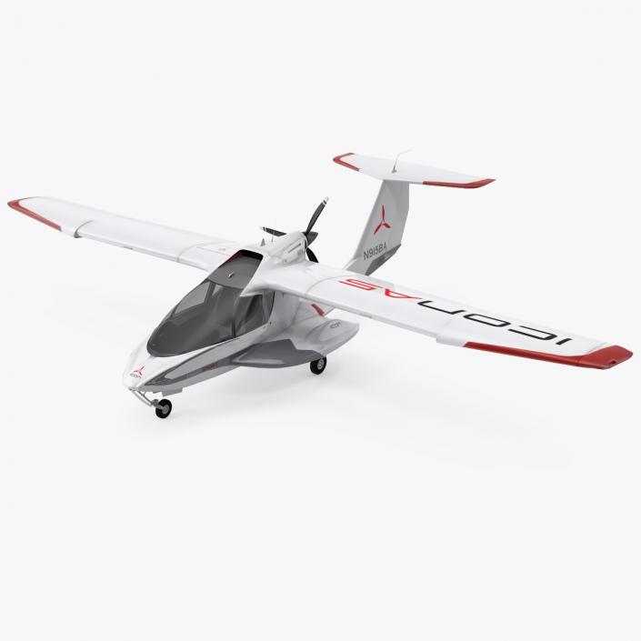 Amphibious Light Sport Aircraft Icon A5 3D model