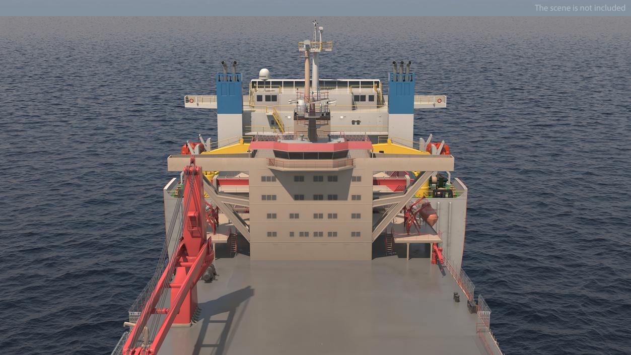 3D model Blue Marlin Ferrying Cargo Tanker Rigged