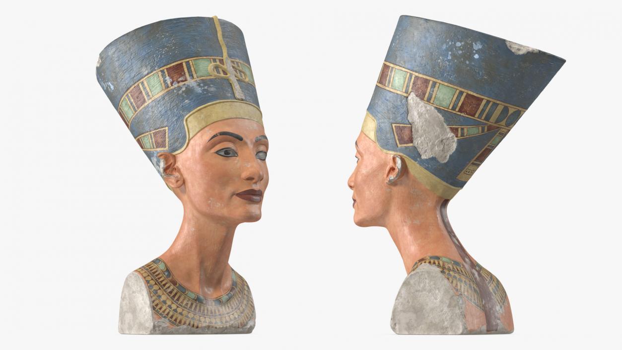 3D Bust of Queen Nefertiti model