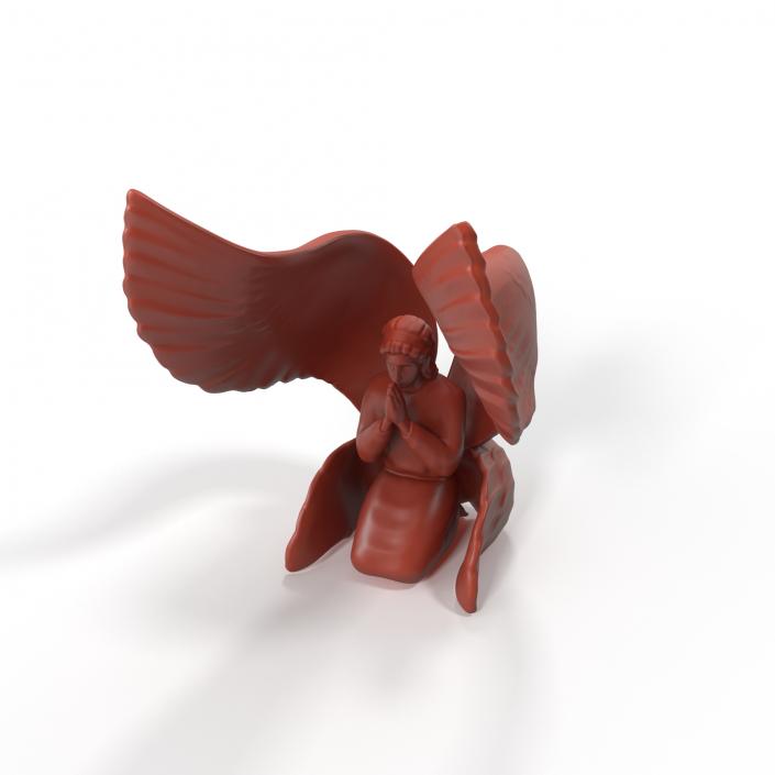 3D Praying Seraph Figure for 3D Print 2