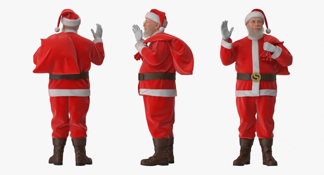 3D Santa Accessories Collection model