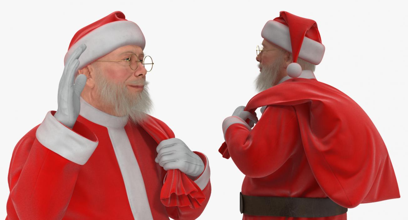 3D Santa Accessories Collection model