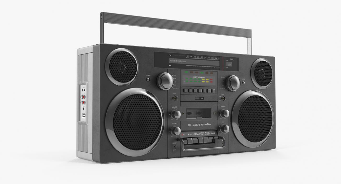 3D model Portable Cassette Boombox