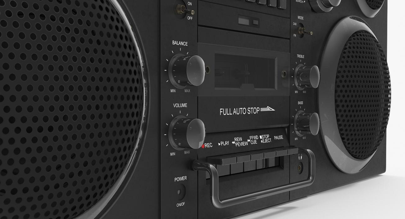 3D model Portable Cassette Boombox