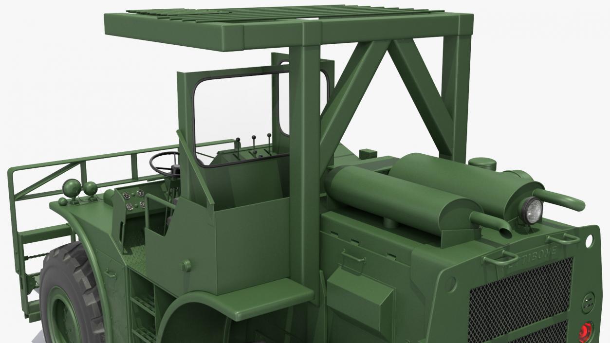 Pettibone Rough Terrain Military Forklift Green 3D