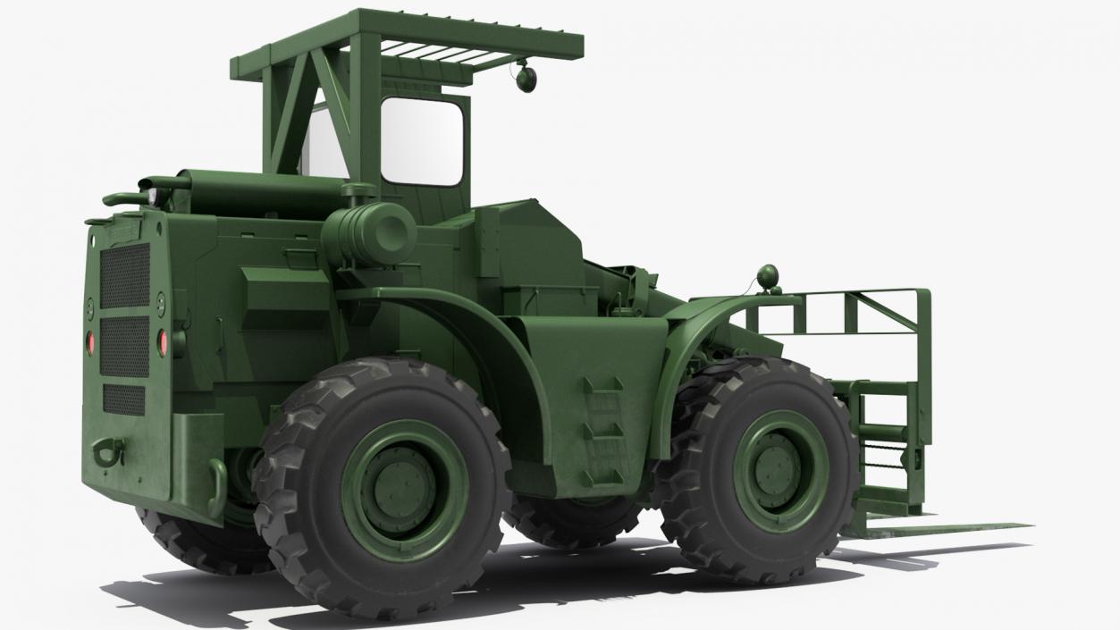 Pettibone Rough Terrain Military Forklift Green 3D